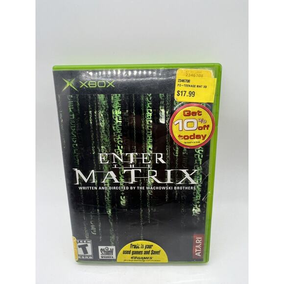 Enter the Matrix (Microsoft Xbox, 2003) Complete In Case CIB - Tested - Picture 1 of 11